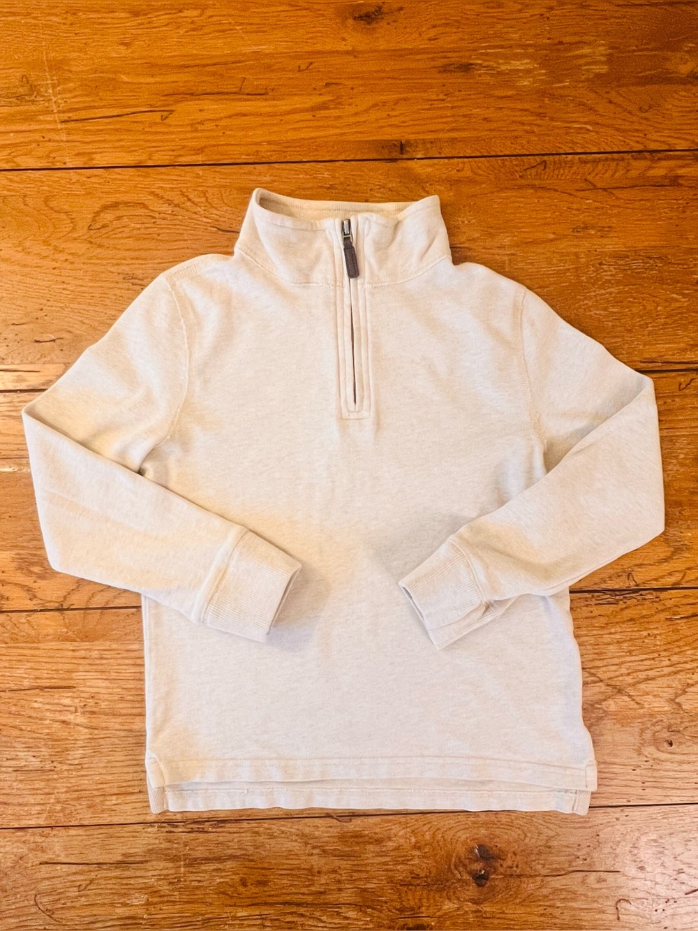 J.Crew crewcuts Light Cream Quarter-Zip Pullover Sweater